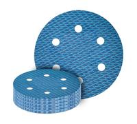 GZKTY 20 discos de lija excéntricos de 225 mm, grano de 6 agujeros, 120 almohadillas de lijado para lijadora excéntrica, jirafa lijadora, máquina pulidora