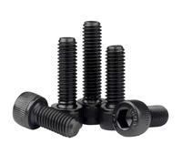GZSYWZ 10 Piezas M5 X 25mm Tornillos Cilíndricos de Cabeza Hexagonal - Tornillos Allen de Acero Inoxidable para Reparación & Sujetador, Negro, Totalmente Roscado