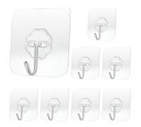 GZYULAN 8 Piezas Ganchos Adhesivos para Pared,Colgadores Adhesivos Resistentes,Ganchos Adhesivos,Colgadores Adhesivos,Colgador,Cuelga Facil Adhesivo,Apto para Toallas,Llaves y Ropa.