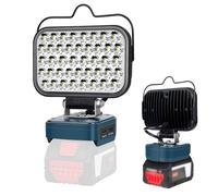 GZYZ Lámpara para batería Bosch GBA 18V, 126W 5800LM Luz de trabajo inalámbrica, Focos LED portátiles Reflectores Lámpara de obra con USB y TIPO C para camping, garajes, reparación de automóviles