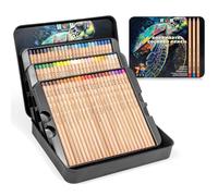 H & B Juego de 72 lápices de colores, lápices pastel, lápices de artista profesional para adultos y niños, lápices de colores vibrantes para dibujar, mezclar y colorear libros