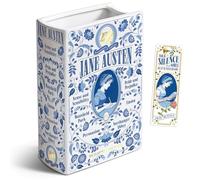 H&H + 6 en 1 + Jarrón de Libro Jane Austen para Flores + marcapáginas + Emma, Mansfield Park, Sense and Sensibility, Northanger Abby, Persuasion, Pride and Prejudice Merch + Jane Austen Anniversary