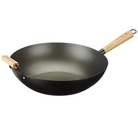 H&H Alessandro Borghese Wok Antiaderente con mango de madera 35 Cm