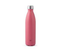 H&H Botella térmica de acero inoxidable 18/10 sin BPA, botella de agua reutilizable, para adultos y niños, termo de metal para bebidas calientes o frías con atractivo diseño, 750 ml, Fucsia