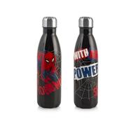 H&h Botella térmica spiderman black marvel de acero inoxidable 0,5 l