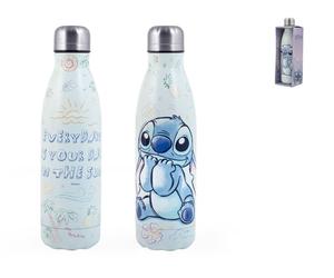 H&H Botella Térmica Stitch&Angel Disney Acero Inoxidable 18/10 Decorada 500