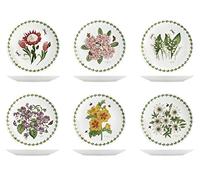 H&H Flowers - Juego de 6 platos llanos, porcelana, 27 cm