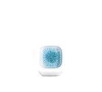H&H Neptune - Plato cuadrado de porcelana, 10 cm, diseño moderno y elegante, color azul