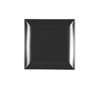 H&H Pack 6 Platos de Gres, Boston, Negro 18x18 Cm