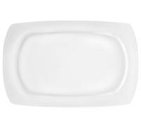 H&h Plato De Porcelana Kana Ovalado De 35 Cm Utensilios Blancos