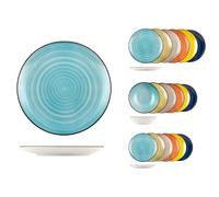 H+H Vajilla 18 piezas Caribe de stoneware colores surtidos