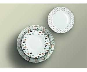 H&H Servizio Tavola 18 Pezzi Ginko