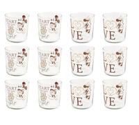 H&H Juego de 12 vasos Mickey Minnie The Blogger cl35