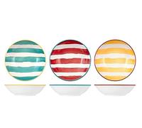 H&H Set 12 Piatti Fondi Mix&Match Assortiti Cm 20,5