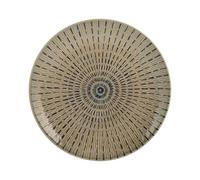 H&H Set 4 Piatti In Stoneware Tahiti Piano Cm28