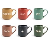 Set H&H Nuevo Mix&match 6 Tazas De Café Nueva Porcelana De Hueso Cc210
