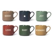 H&H Set 6 Tazze Jumbo Mix&Match Assortite Cc 380