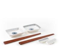 H&H Set 8 Pezzi Sushi Tsubaki Cm 9,5X7