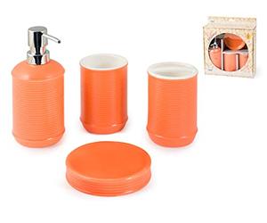 H&H Set Da Bagno 4 Pezzi Ceramica Milano