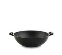 H&H Wok 2 Manici In Ghisa Smaltata Cm 24