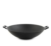 H&H Wok 2 Manici In Ghisa Smaltata Cm 30
