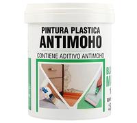 H HANSEL HOME Pintura Plástica Antimoho Blanca Mate Resistente a la Aparición de Moho en Paredes - 1Kg