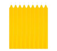 H HANSEL HOME Velas Cilíndricas de Citronela para Mesa 20x2 cm - Antimosquitos Natural, Perfumadas, Duración 9 Horas, Pack de 9 Velas
