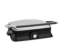 H.Koenig Grill Plancha GR20, 2000W, Acero inoxidable, Cocción sin grasa, Altura regulable, Grill, Barbacoa, Panini