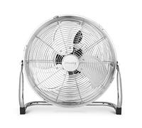 H.Koenig JOE30 Ventilador Diseño en Metal Cromado, Potencia 100 W, 3 Velocidades, 3 Aspas, Diámetro 40 cm, 65.14 dB, Regulador de inclinación, Pies Antideslizantes