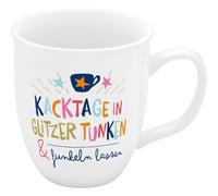H:PPY life 74731 - Taza de espresso (porcelana, 10 iseño con texto en alemán