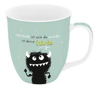 H:PPY life 74736 Taza de café grande Monster Stark de porcelana, 40 cl, regalo divertido