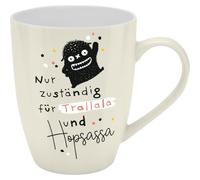 H:)PPY life Taza con diseño de texto en alemán Nur zuständifür Trallala und Hopsassa, con precintole