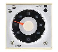 H3BA-N8H Relé Temporizado Multifuncional 8 Pines 1,2s a 300h con Manual 24VDC/AC para Automatización Industrial y Control de Tiempo