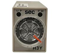 H3Y-2-C DC24V AC220V Micro relé de tiempo 1S 5S 10S 30S 60S 3M 24VDC 220VAC(H3Y-2-C DC24V,60S)