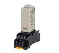 H3Y-4 botón giratorio de retardo de encendido 1S/5S/10S/30S/60S/3M/5M/10M/30M temporizador relé de tiempo AC/DC 36V 14 pines con Base PYF14A(Voltage DC 36V,0-3 Seconds)