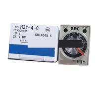 H3Y-4-C DC24V Relay Timer 24VDC Off Delay Timer Relay Time 1S 5S 10S 30S 60S 3-M(H3Y-4-C 24VDC 1S) Controls Relays