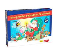 HABA Premier Calendrier de l'Avent 306359 - Calendario de Adviento, con figuras de Madera - Navidad en la granja - A partir de 2 años de edad (versión francesa)
