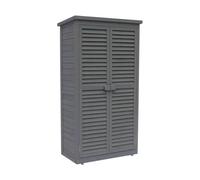 Habitat et Jardin Armario para jardín Space - 87 x 46.5 x 160 cm - Antracita