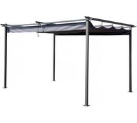 Habitat et Jardin Pérgola con Techo retráctil - 3 x 4 m - Gris