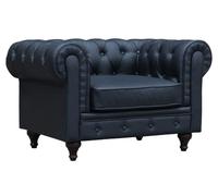 Habitat et Jardin Sillón Chesterfield Aliza - Negro