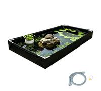 hábitat para tortugas acuáticas Bañera Piscina Plegable Portátil De