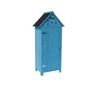 Habitat y Jardin - Armario para Jardin " Cabanon" - 77 x 54.5 x 179 cm - Azul cielo