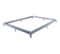 Habitat y Jardin - Base de acero galvanizado para invernadero "Basilic" - 3,61 m² - Gris