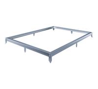 Habitat y Jardin - Base de acero galvanizado para invernadero "Basilic" - 4,75 m² - Gris