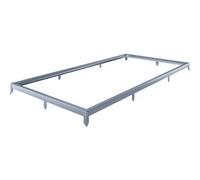 Habitat y Jardin - Base de acero galvanizado para invernadero "Basilic" - 7,03 m² - Gris