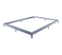 Habitat y Jardin - Base de acero galvanizado para invernadero de jardín "Basilic" - 5,89 m² - Gris