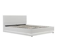 Habitat y Jardin - Cama con LED "Anastasia"- 160 x 200 cm - Blanco
