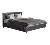 Habitat y Jardin - Cama en PVC "Carla" - 140 x 190 cm - Negro