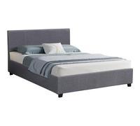 Habitat y Jardin - Cama en PVC "Carla" - 180 x 200 Gris