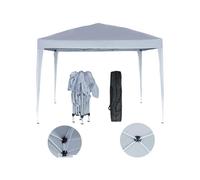 Habitat y Jardin - Cenador de jardín plegable "Svetlana 4" - 12 m² - 3 x 4 m - Blanco